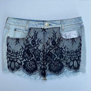 New GUESS Women's Denim Skirt SZ 27